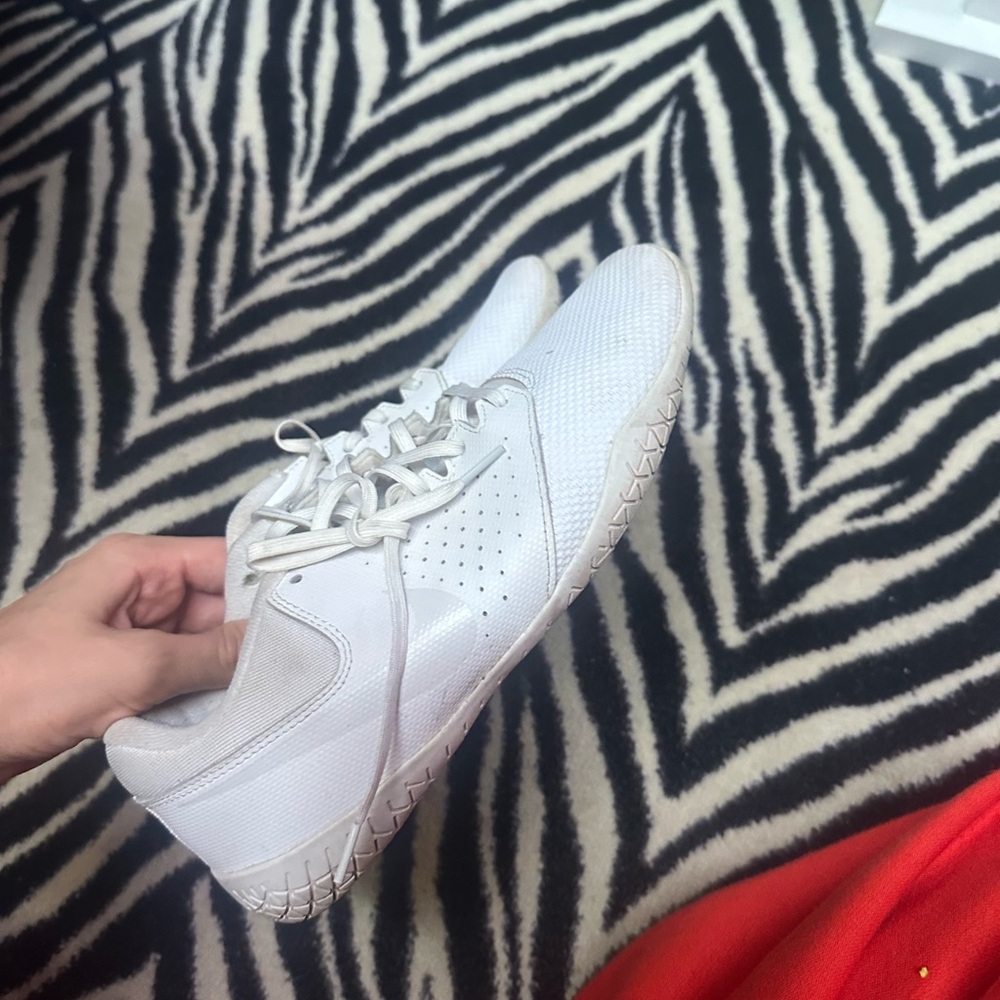 White Nike Women's Athletic Cheer Shoes